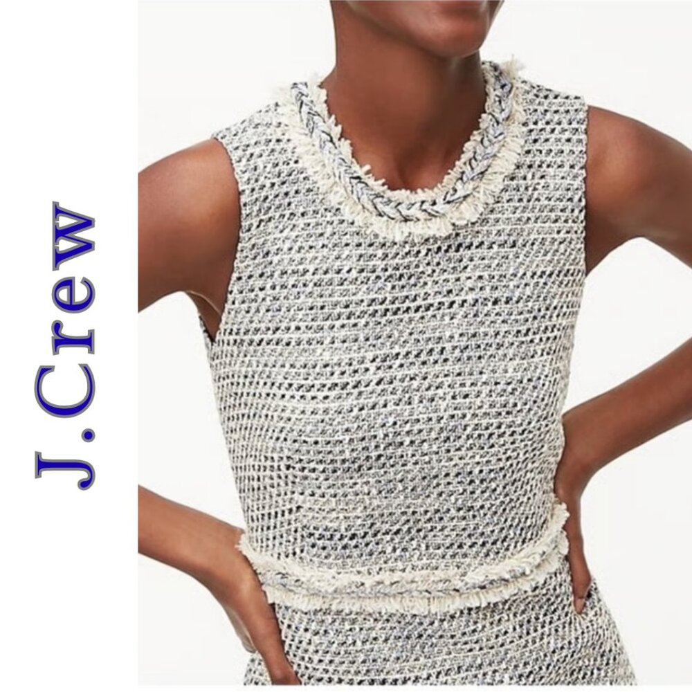 Sheath dress in speckled tweed - Picture 3 of 4